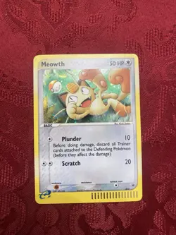 Pokemon TCG Meowth Nintendo Black Star Promos 13 Holo Promo LP - Image 1