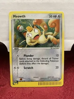Pokemon TCG Meowth Nintendo Black Star Promos 13 Holo Promo LP - Image 3