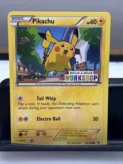 Pokemon TCG Pikachu Build-A-Bear Workshop Promo 20/108 Promo Promo - Image 1