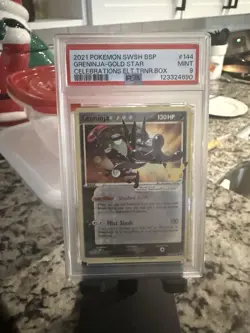 Pokemon TCG Holo Ultra Rare Greninja Promo Celebrations 25th Anniversary PSA 9 - Image 1