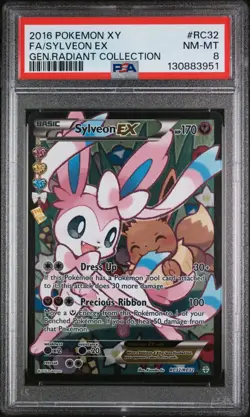 Fa/Sylveon Ex Pokemon Xy Generations Radiant Collection RC32 PSA 8 - Image 1