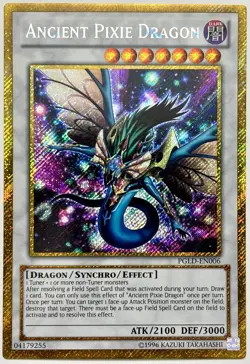 PGLD-EN006 Ancient Pixie Dragon - Gold Secret Rare Unlimited Near Mint YuGiOh - Image 1