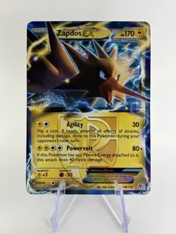 Zapdos EX - 48/135 - Full Art Ultra Rare Plasma Storm Set - Pokemon Card - NM - Image 1