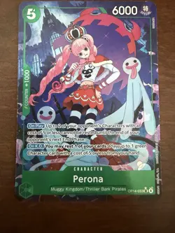 Bandai One Piece Perona OP14-033 SR Counter +1000 Character Card - Image 1
