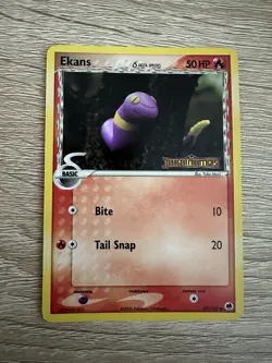 Pokemon Cards Ekans Delta Species Dragon Frontiers Stamp Holo With Bonus Gift - Image 1