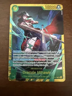 Bandai One Piece Card Game Dracule Mihawk OP14-119 SEC Alternate Art Foil - Image 1