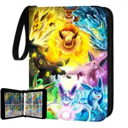 Trading Card Binder TCG Game Pokemon 400 Cards w/ 50 Removable Sleeves - Image 1