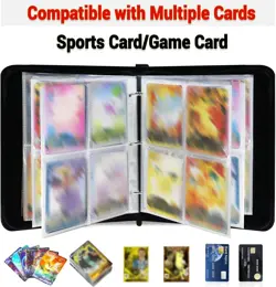 Trading Card Binder TCG Game Pokemon 400 Cards w/ 50 Removable Sleeves - Image 4