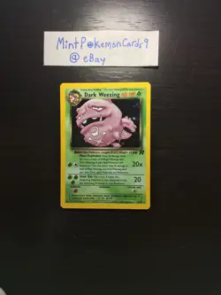 Dark Weezing - 14/82 - Holo Rare - Team Rocket Set Card - Excellent+ - Image 1