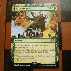 Mtg Natural Order NM/M Strixhaven Mystical Archives Rare Tutor Magic Card - Image 2