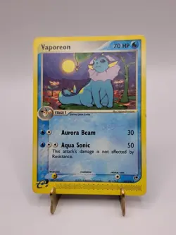 Vaporeon 25/100 Rare EX Sandstorm Pokemon Card LP / MP - Image 1