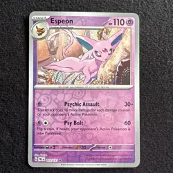 033/131 Espeon Reverse Holo Pokemon Prismatic Evolutions Single Card - Image 1