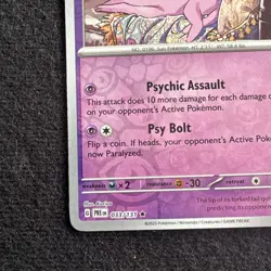 033/131 Espeon Reverse Holo Pokemon Prismatic Evolutions Single Card - Image 5