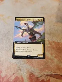 Two-Headed Hellkite Extended Art Commander Dominaria United MTG LP - Image 1