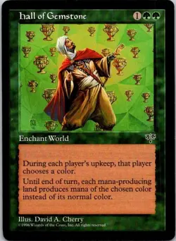 MTG Magic The Gathering Hall of Gemstone Mirage Played See Scan A - Image 1