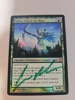 Nylea, God of the Hunt - Foil Magic English Theros Signed By Artist Chris Rahn - Image 2
