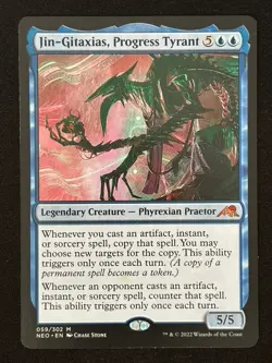 1x MTG Jin-Gitaxias, Progress Tyrant - Kamigawa: Neon Dynasty (NEO) #59 - Magic - Image 1