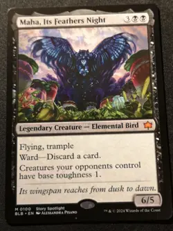 Maha, Its Feathers Night - Promo - BLB - MTG - EN - NM - 0100 - Image 1
