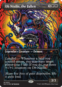 MTG Ob Nixilis, the Fallen - Foil, NM-Mint, English Secret Lair Countdown Kit - Image 1
