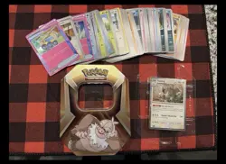 Pokemon TCG Slaking Promo Card Tin Lot – Holo & Regular Pokemon Trainer Cards - Image 1