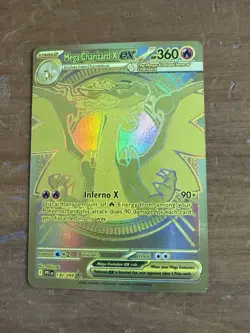 Gold Mega Charizard X EX 130/094 - English - Pokemon Phantasmal Flames NM - Image 1