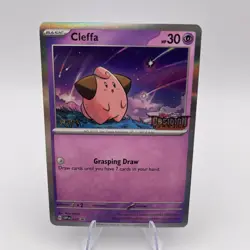 STAFF Prerelease Promo Cleffa 037 SVP Obsidian Flames Scarlet Violet Pokemon - Image 1