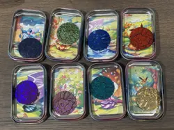Pokemon Prismatic Evolutions 8x Official Empty Mini Tins Set Display | No Packs - Image 2