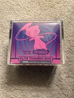 Brand New Pokemon Fusion Strike Elite Trainer Box Factory Sealed w/ Acrylic Case - Image 1