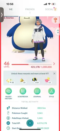 Pokemon Go (Stage 46 ) Shiny Snorlax ( 100 Shinys ) (1.4 Million Stardust) - Image 1