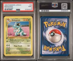 1999 POKEMON Jungle Nidoqueen #23 Non-Holo 1st Edition PSA9 MINT - Image 3