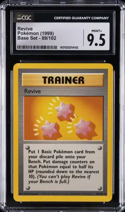 1999 POKEMON BASE SET #89/102 REVIVE CGC 9.5 - Image 1