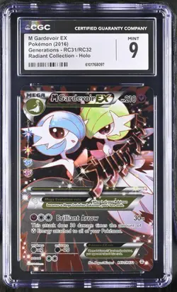 M Gardevoir EX RC31/RC32 Pokemon Generations Radiant Collection Holo Rare. CGC 9 - Image 1