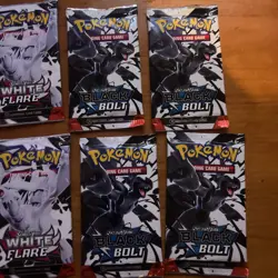 Pokemon TCG Black Bolt & White Flare Sealed Booster Packs | English | X8 Packs - Image 3