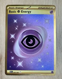 Pokemon Basic Psychic Energy 207/165 Scarlet & Violet Hyper Rare Full Art - Image 1