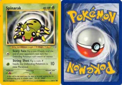 Spinarak 75/111 Common Neo Genesis Pokemon LP - Image 3