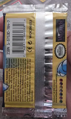 Pokemon TCG Base Set Booster Pack Blastoise Art Potential Shadowless Sealed - Image 2