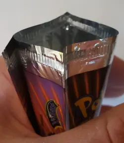 Pokemon Gym Challenge Blaine Artwork EMPTY Booster Pack Wrapper Pristine! - Image 3