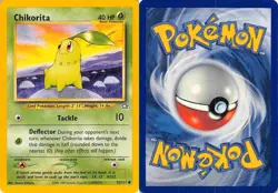 Chikorita 53/111 Common Neo Genesis Pokemon MP - Image 3