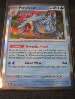 FERALIGATR 2024 Pokemon Scarlet and Violet Temporal Forces #041 HOLO R Mint - Image 1