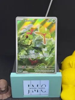 Caterpie 172/165 - Illustration Rare Pokemon Scarlet & Violet 151 - NM - Image 1