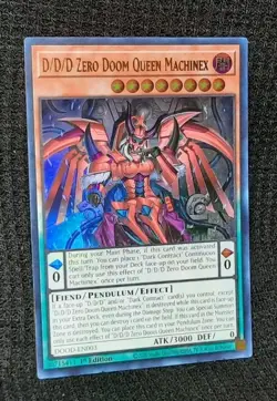 Yu-Gi-Oh! D/D/D Zero Doom Queen Machinex DOOD-EN003 *ULTRA RARE* 1st Edition NM - Image 1