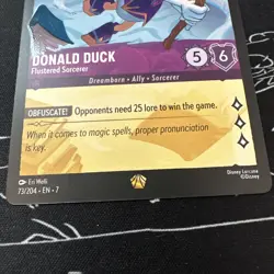 Disney Lorcana Donald Duck - Flustered Sorcerer 73/204 - NON FOIL - Image 3