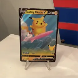 Pokemon Surfing Pikachu V 008/025 Full Art Ultra Rare Holo 200HP 150 Attack Card - Image 1
