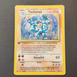 Pokemon TCG Karte - Machomei - 1. Edition - Base Set 8/102 - Deutsch - WOTC - Image 2