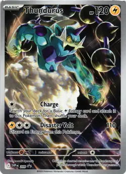 Pokemon TCG Thunderous 209 Promo Card Scarlet & Violet Black Bolt NM - Image 1