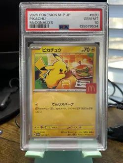 Pikachu - 020/M-P 020/M-P M-P Promotional Cards Regular (Japanese) PSA10 - Image 1