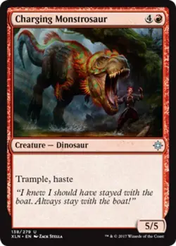 Charging Monstrosaur X4 (Ixalan (2017)) MTG (NM) *CCGHouse* Magic - Image 1