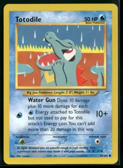 Totodile - 85/105 - Pokemon Neo Destiny Unlimited Card WOTC NM - Image 1