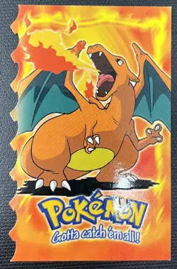Charizard 6 of 12 Topps Die Cut Movie Edition Blue Logo Pokemon Card LP - Image 1