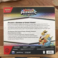 Pokemon TCG SV8.5 Prismatic Evolutions Poster Collection Box Factory Sealed - Image 2